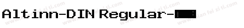 Altinn-DIN Regular字体转换